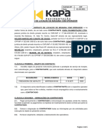 Contrato de locação de fresadora de asfalto com operador