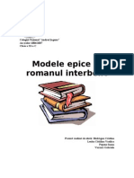 Modele Epice in Romanul Interbelic