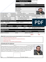 Application Form for Constable Position