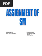 Assignment of SM