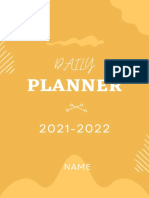 Daily Planner 2021-2022 Tasks by the Hour