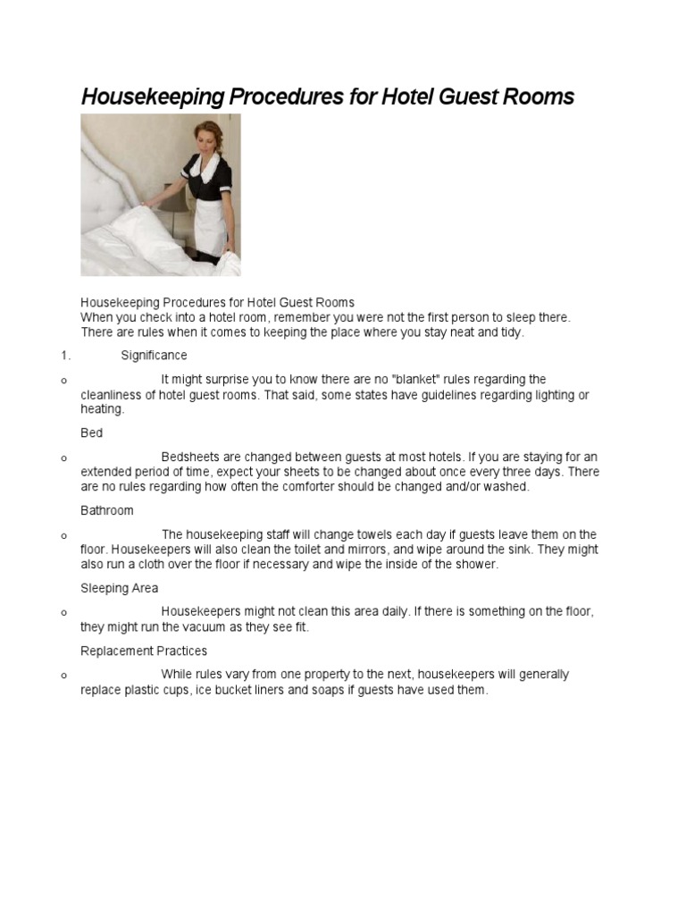 housekeeping-procedures-for-hotel-guest-rooms