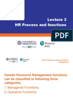 HR functions and strategies