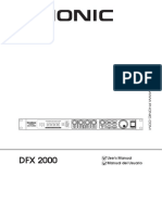 DFX 2000 User Manual Guide