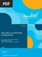 Brkcrt-2601 - VRF, Mpls and MP-BGP Fundamentals