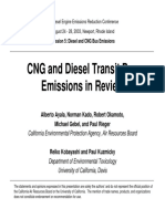 CNG and Diesel Transit Bus Emissions Review