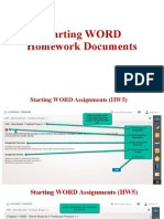 Starting WORD Homework Documents