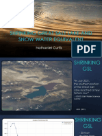 Shrinking Great Salt Lake and Snow Water Equivalent: Nathaniel Curtis