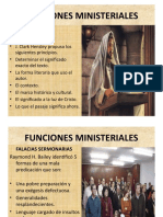 Funciones Ministeriales