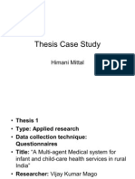 Thesis Case Study