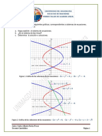 Primer Taller de Algebra Lineal. Sistemas de Ecuaciones