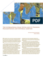 The International Legal System's Tensions: Fragmentation, Universal Ambition & Constitutionalism