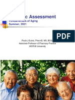 Geriatric Assessment: Fundamentals of Aging Summer, 2021