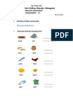 ASSESSMENT 3 ENGLISH  WORKSHEET