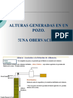 Alturas generadas en pozos