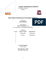 Gujarat Technological University: Design Engineering - 1 A B. E. II, Semester - III (Computer Engineering)