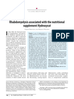 Rhabdomyolysis Associated With The Nutritional Supplement Hydroxycut