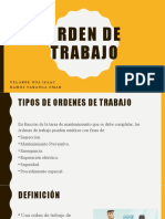 Órdenes de trabajo: tipos, definición y ejemplo