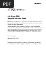 SQL Server 2012 Upgrade Technical Reference Guide White Paper