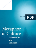 Metaphor in Culture by Kovecses