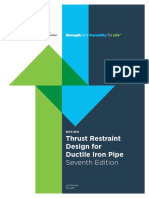 Thrust Restraint Design For Ductile Iron Pipe: Seventh Edition