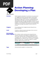 Action Planning: Developing A Plan: Overview