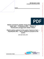 SNI ISO 4437-5-2014 - Sistem Perpipaan Plastik Untuk Penyaluran Bahan Bakar Gas-Polietilena (PE)