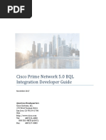 Cisco Prime Network 5-0 BQL Integration Developer Guide