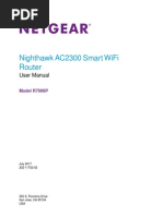 Manual NETGEAR Nighthawk AC2300 Dual-Band Router R7000P