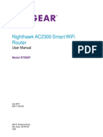 Manual NETGEAR Nighthawk AC2300 Dual-Band Router R7000P