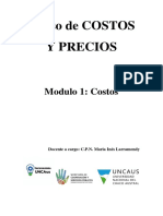 Modulo 1 - COSTOS - CURSO COSTOS Y PRECIOS