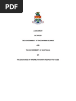 TIEA agreement between Australia and Cayman Islands