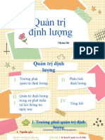 Quản trị định lượng