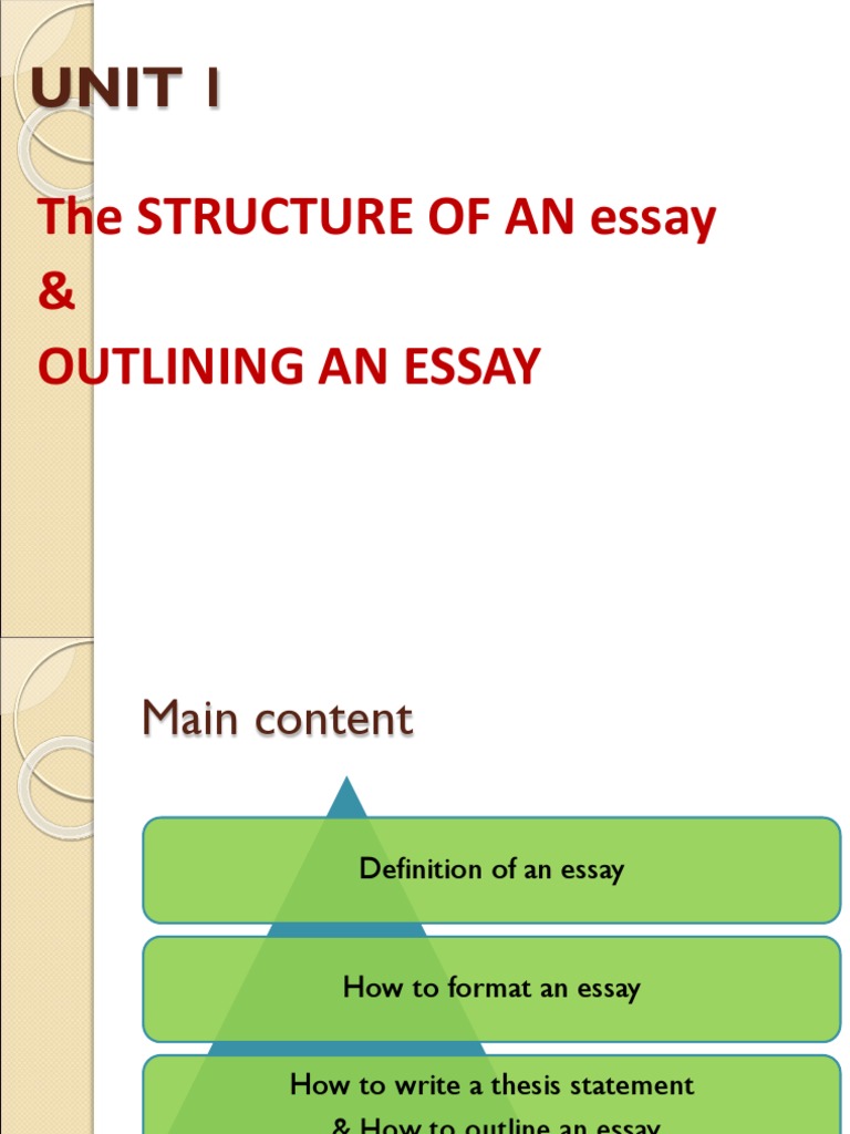 Essay Structure and Outlining Guide | PDF | Essays | Paragraph