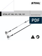 STIHL HT 100, 101, 130, 131: Manual de Instruções de Serviços