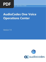 LTRT 91040 One Voice Operations Center Users Manual Ver 74