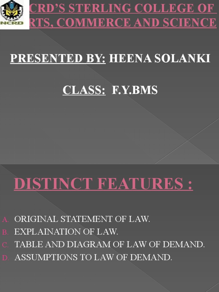 Law of Demand Explained with Diagrams | PDF