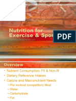 Nutrition For Exercise