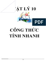 Cong Thuc Tinh Nhanh 2020 Vật Lý 10
