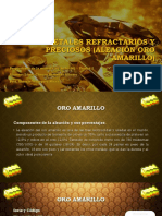 Metales Refractarios y Preciosos (Oro Amarillo) - López Chacón Armando A