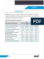 Matriz adquisiciones proyecto educativo