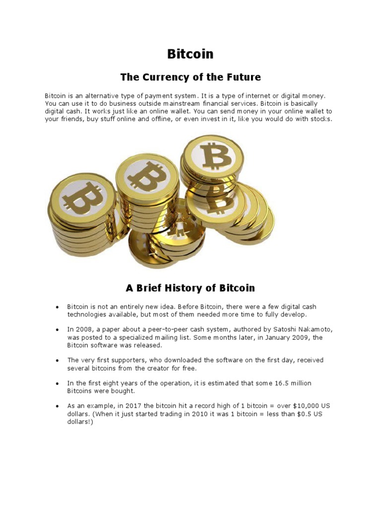 Bitcoin: The Currency of The Future | PDF | Bitcoin | Financial Transaction
