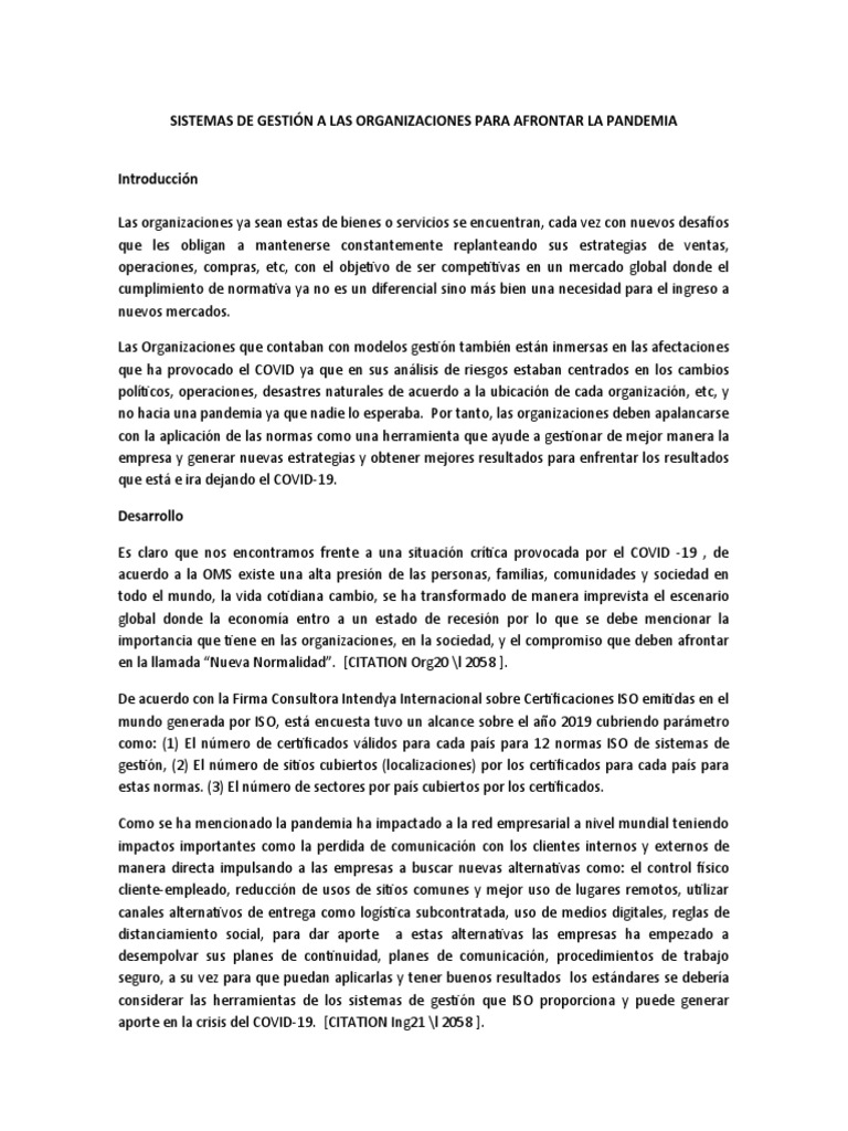 Modelos de Gestion Despues Del 2020 | PDF | Valores | Seguridad y salud ...