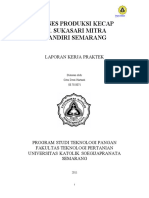 Proses Produksi Kecap Pt. Sukasari Mitra Mandiri Semarang: Laporan Kerja Praktek