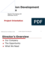 Application Development Practices: Project Orientation