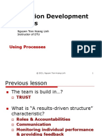 Application Development Practices: Using Processes