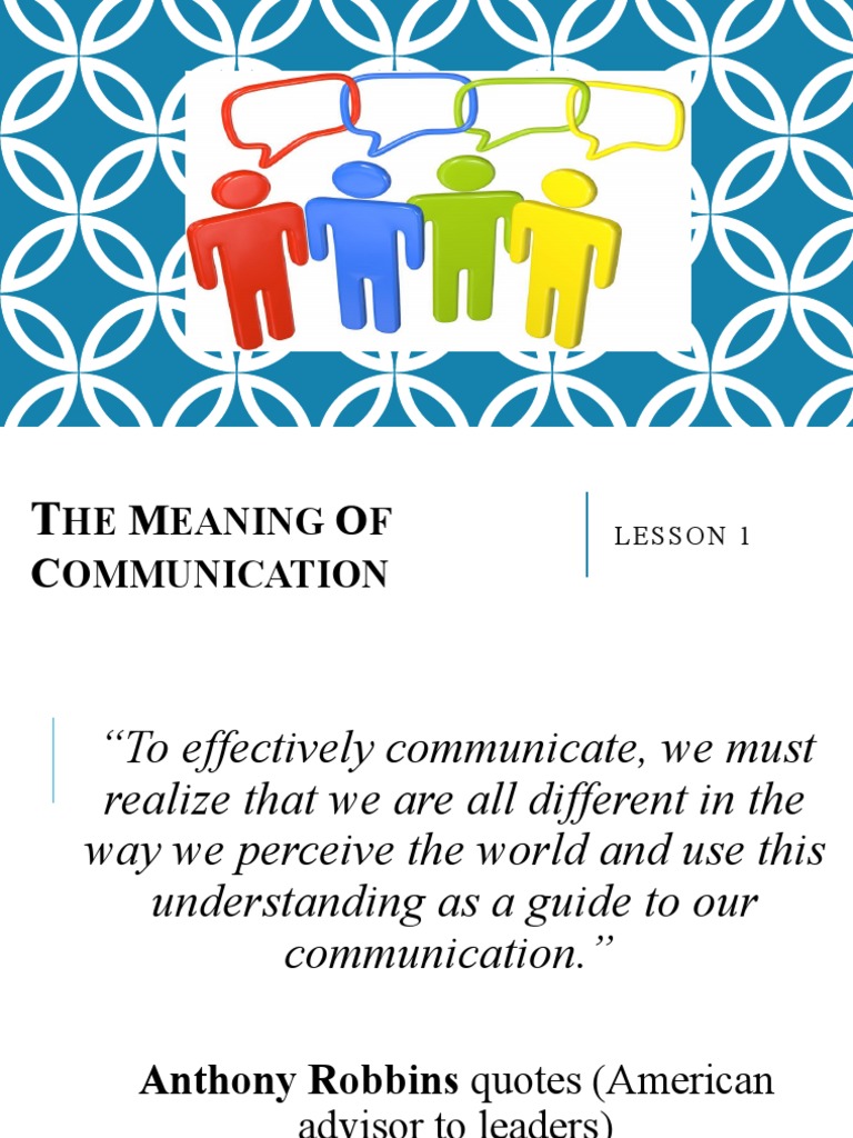 Understanding Communication Basics | PDF | Communication | Information