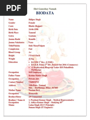 Biodata