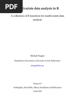 Multivariate Statistical Functions in R