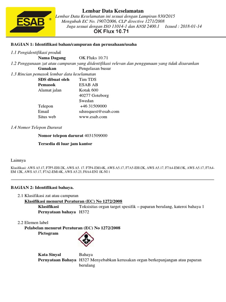 T03 MSDS Flux 10.71 PDF